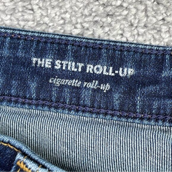 Ag Adriano Goldschmied The Stilt Roll Up Jeans Women's 27 Blue Skinny Low Rise - Picture 6 of 13